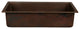28" Rectangle Hammered Copper Bar Sink