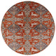 Ahgly Company Indoor Round Mid-Century Modern Area Rugs, 7' Round