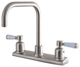 Kingston Brass 8" Centerset Kitchen Faucet, Brushed Nickel