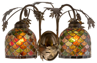 18W Oak Leaf & Acorn 2 LT Wall Sconce