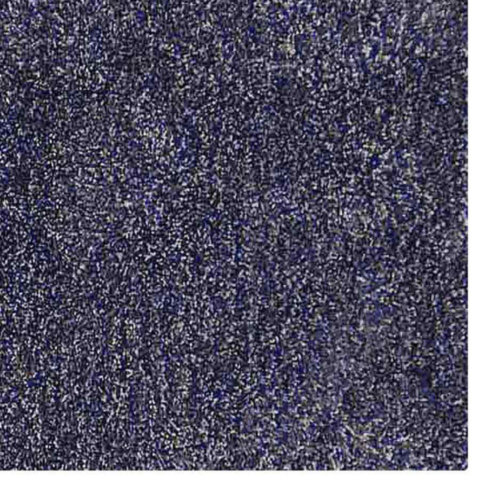 HAND TUFTED SHAG POLYESTER ECO-FRIENDLY AREA RUGS, Blue&White Color, Solid