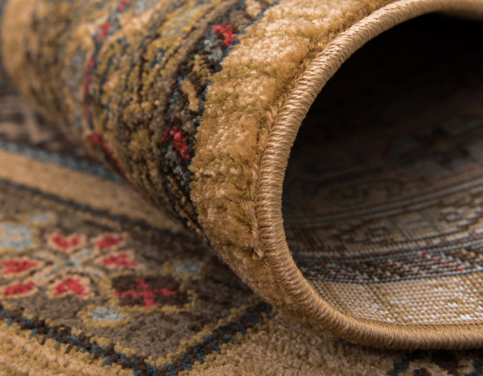 Unique Loom Tan Pasadena Fars 3' 3 x 5' 3 Area Rug