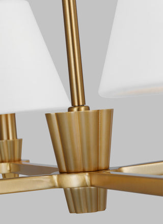 Paisley Medium Chandelier, Burnished Brass