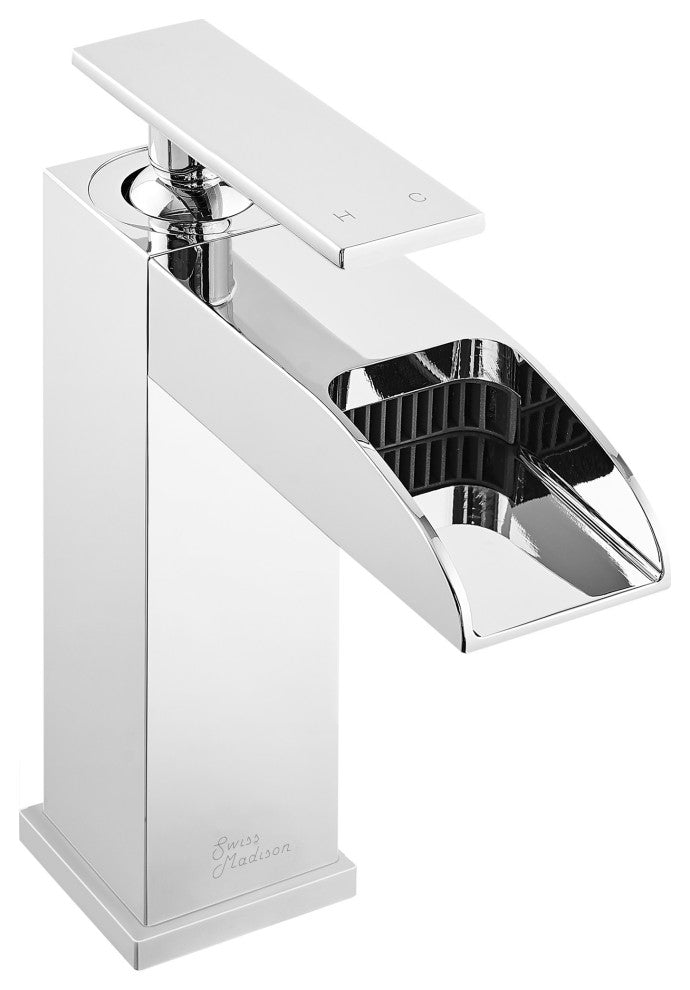 Concorde Single Hole, Waterfall Bathroom Faucet, Chrome