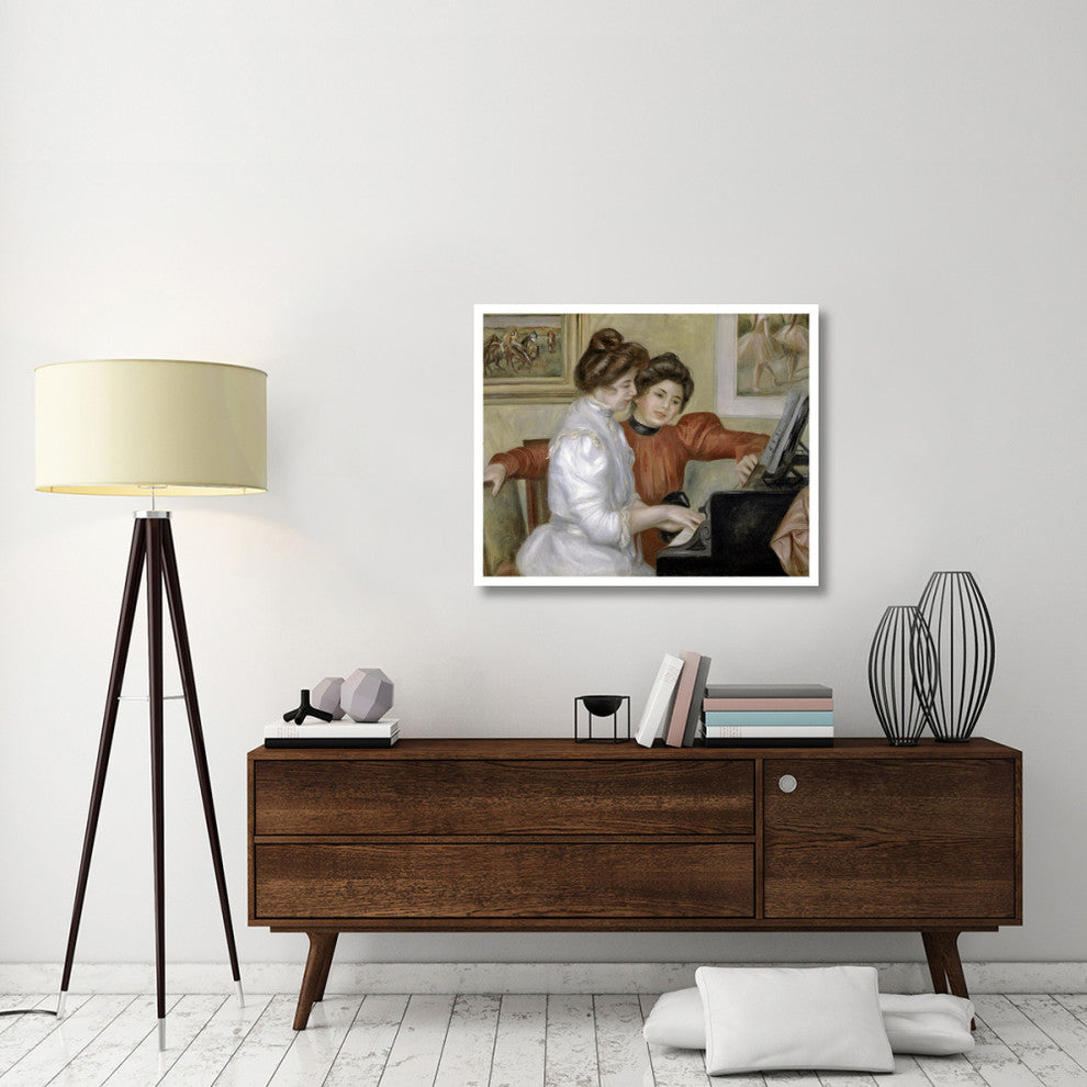 "Yvonne and Christine Lerolle at the Piano, 1897-1898" Paper Art, 38"x31"