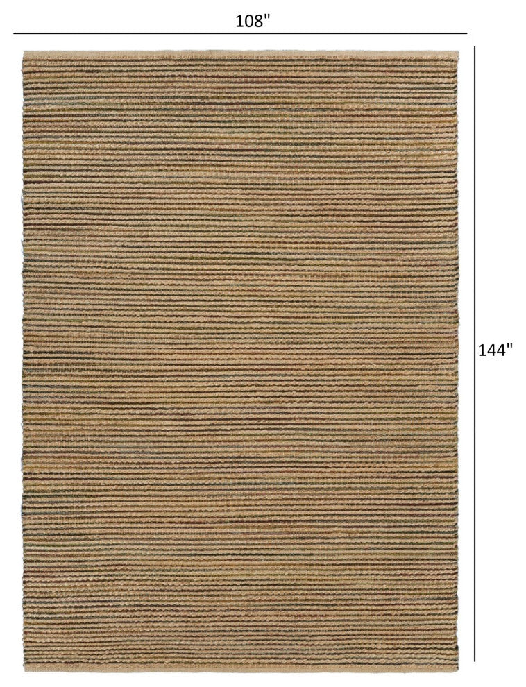 9" x 12" Natural Undertone Striated Area Rug