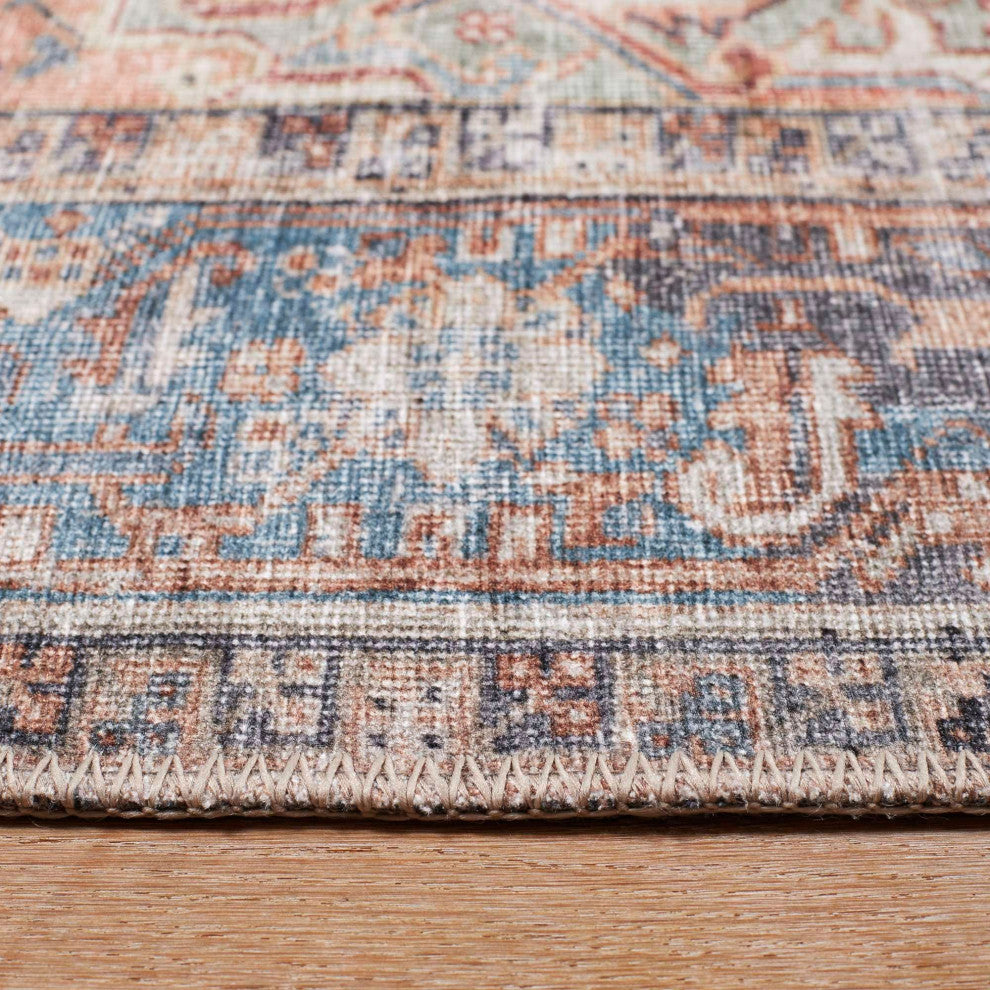 Bergen Vintage Medallion Area Rug, Multi, 2'6"x7'6"