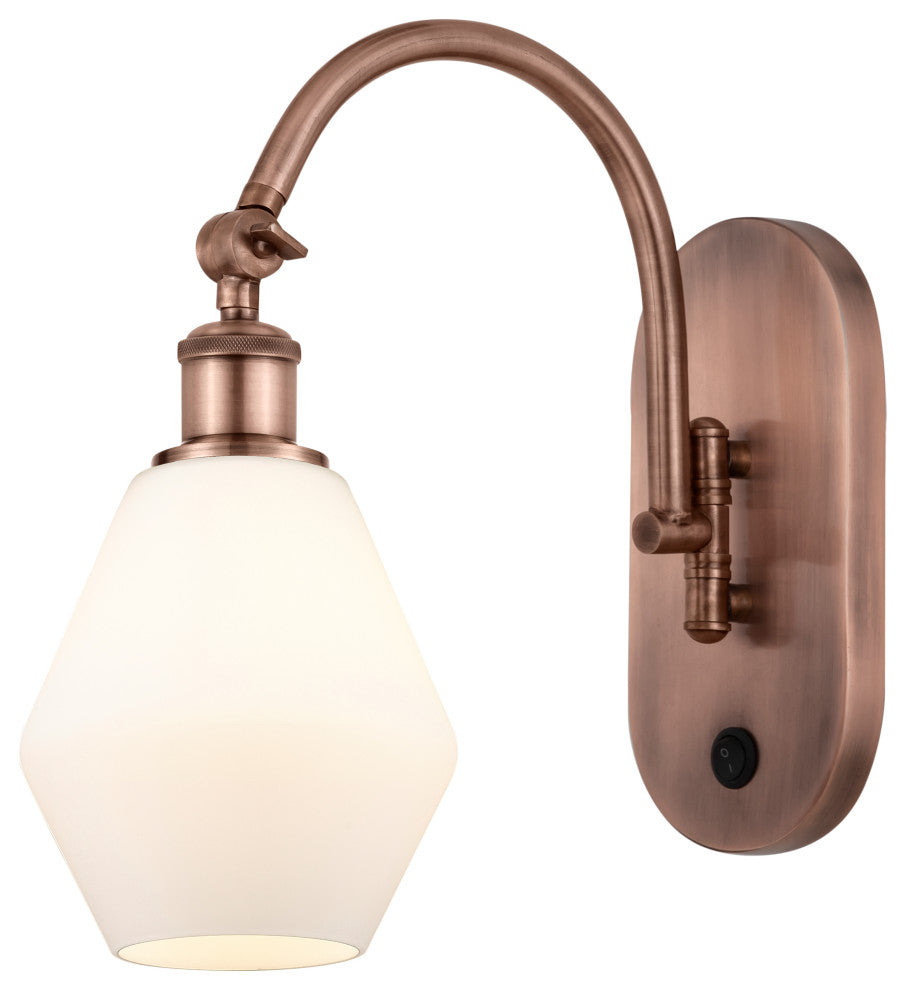 Innovations 518-1W-AC-G651-6 1-Light Sconce, Antique Copper