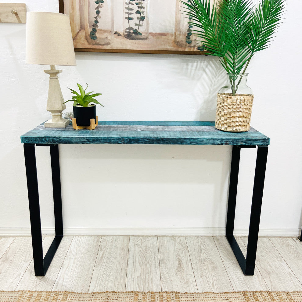 Barn Walls Bedroom Console Table Accent Table, Handcrafted, Industrial Mix, 48" Length