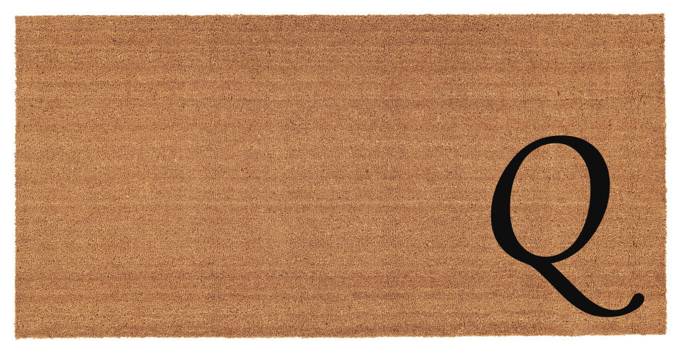 Home and More Urban Chic Monogram Doormat, Letter Q