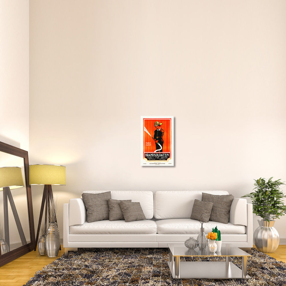 "The Fireman" Stretched Canvas Giclee by Hollywood Photo Archive, 20x30"