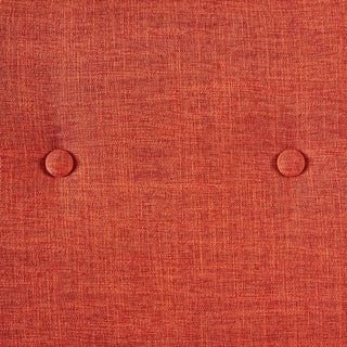 GDF Studio Mia Mid-Century Modern Fabric Loveseat, Muted Orange