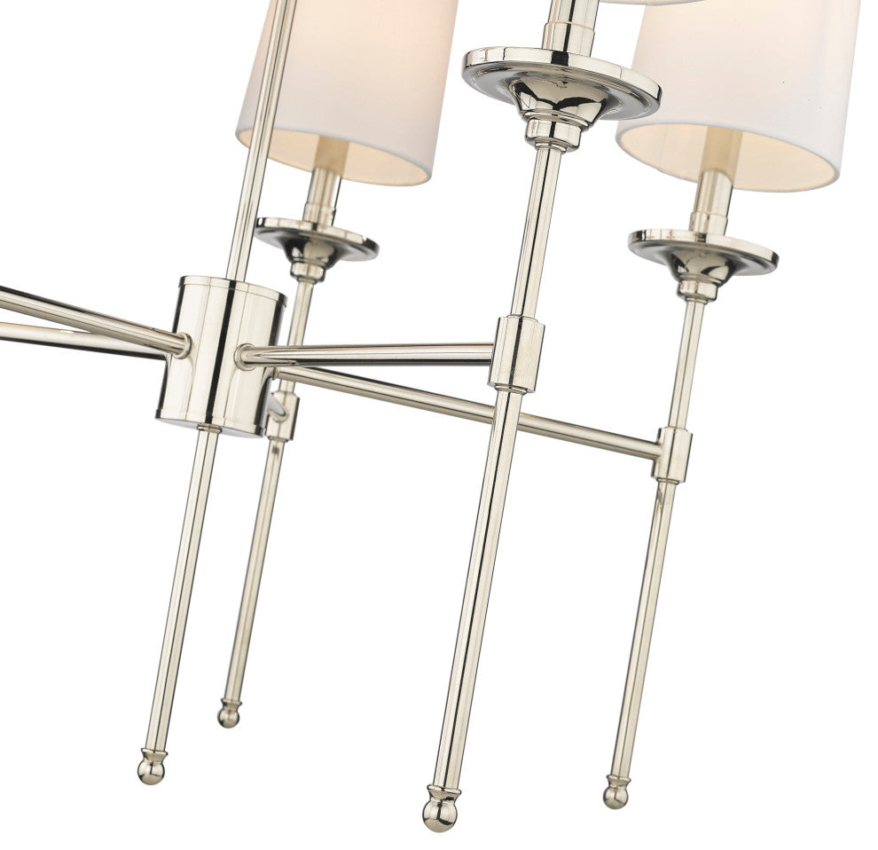 Z-Lite 3033-5 Emily 5 Light 28"W Chandelier - Brushed Nickel