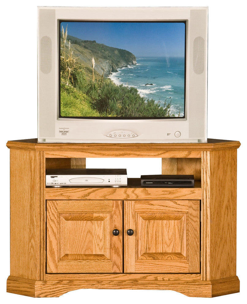 Eagle Furniture 41" Oak Ridge Corner TV Cart, Lite Oak