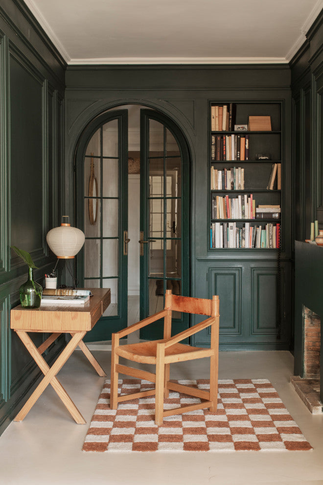 Washable Rug Kitchen Tiles Toffee, 4' 7" X 6' 7"