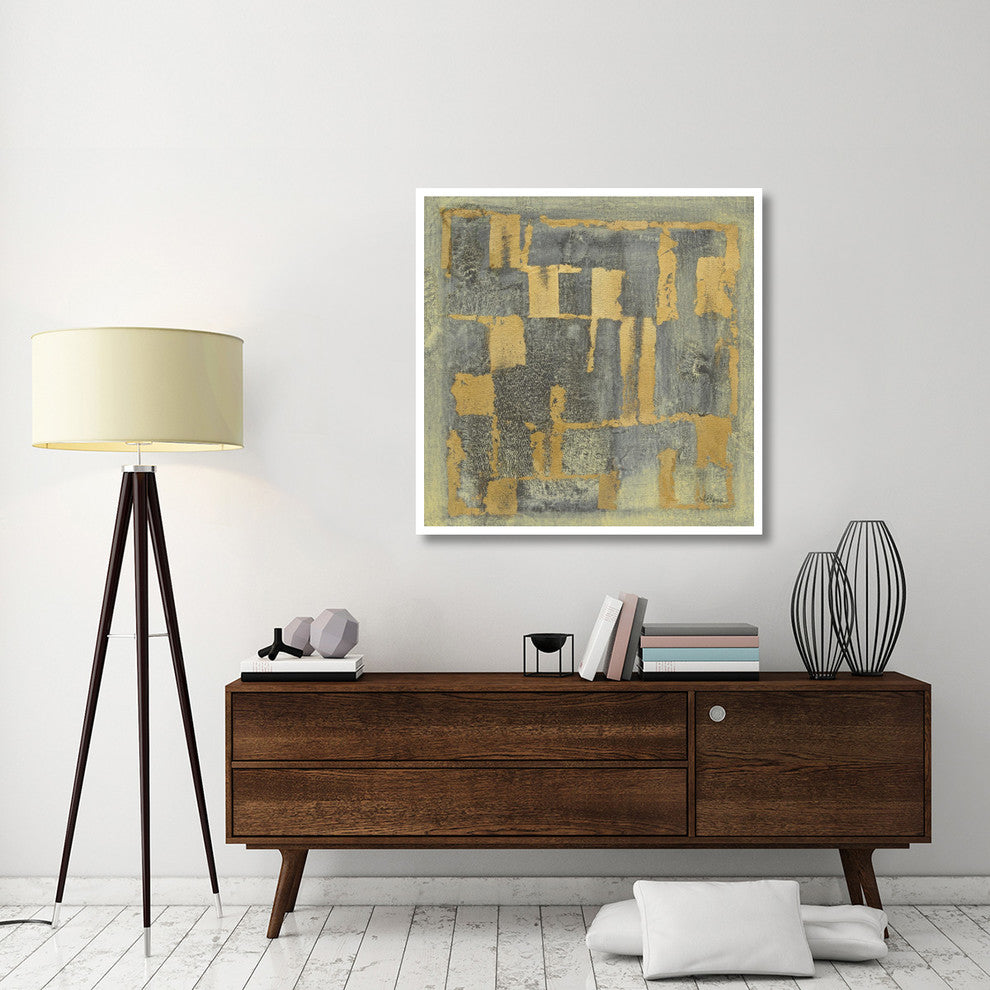 "Gold Tapestry IV" Digital Paper Print by Albena Hristova, 42"x42"