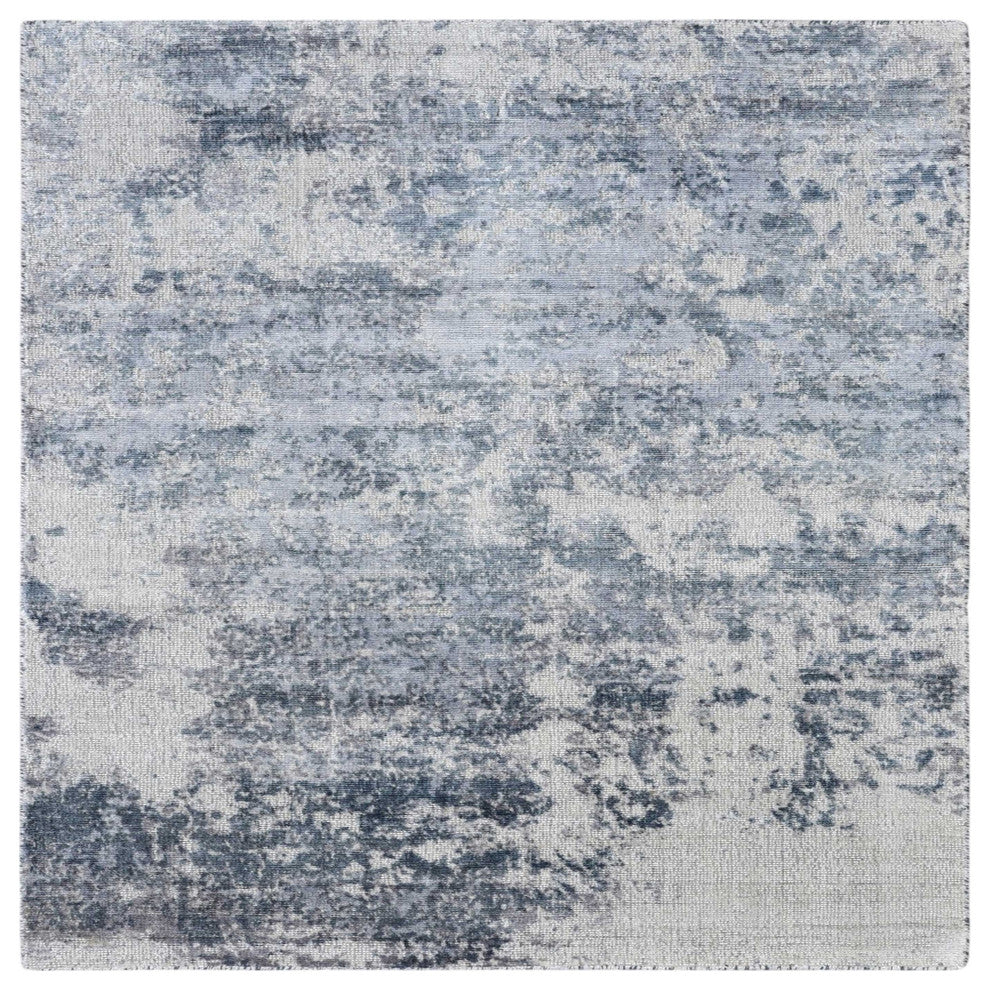 Ahgly Company Indoor Square Mid-Century Modern Area Rugs, 7' Square
