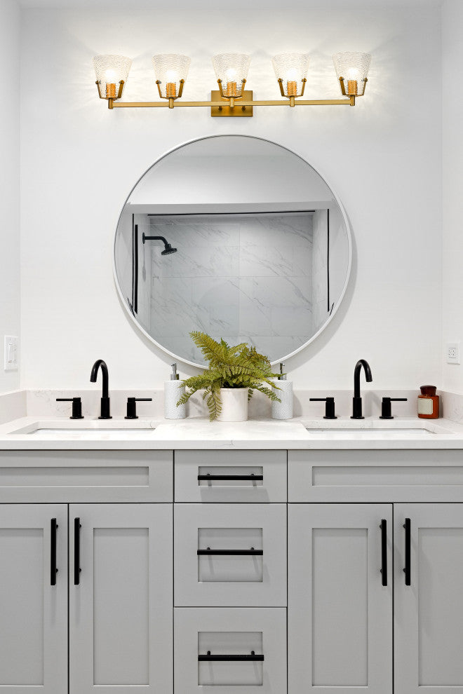 Z-LITE 5-Light Vanity, Modern Gold