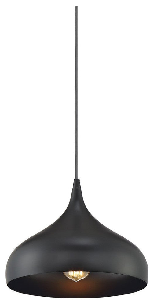 Savoy House Meridian 1 Light Pendant Matte Black