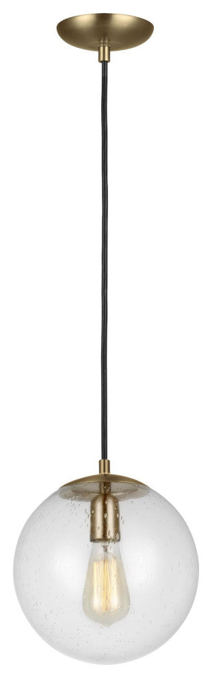 Leo 1-Light Pendant, Satin Brass