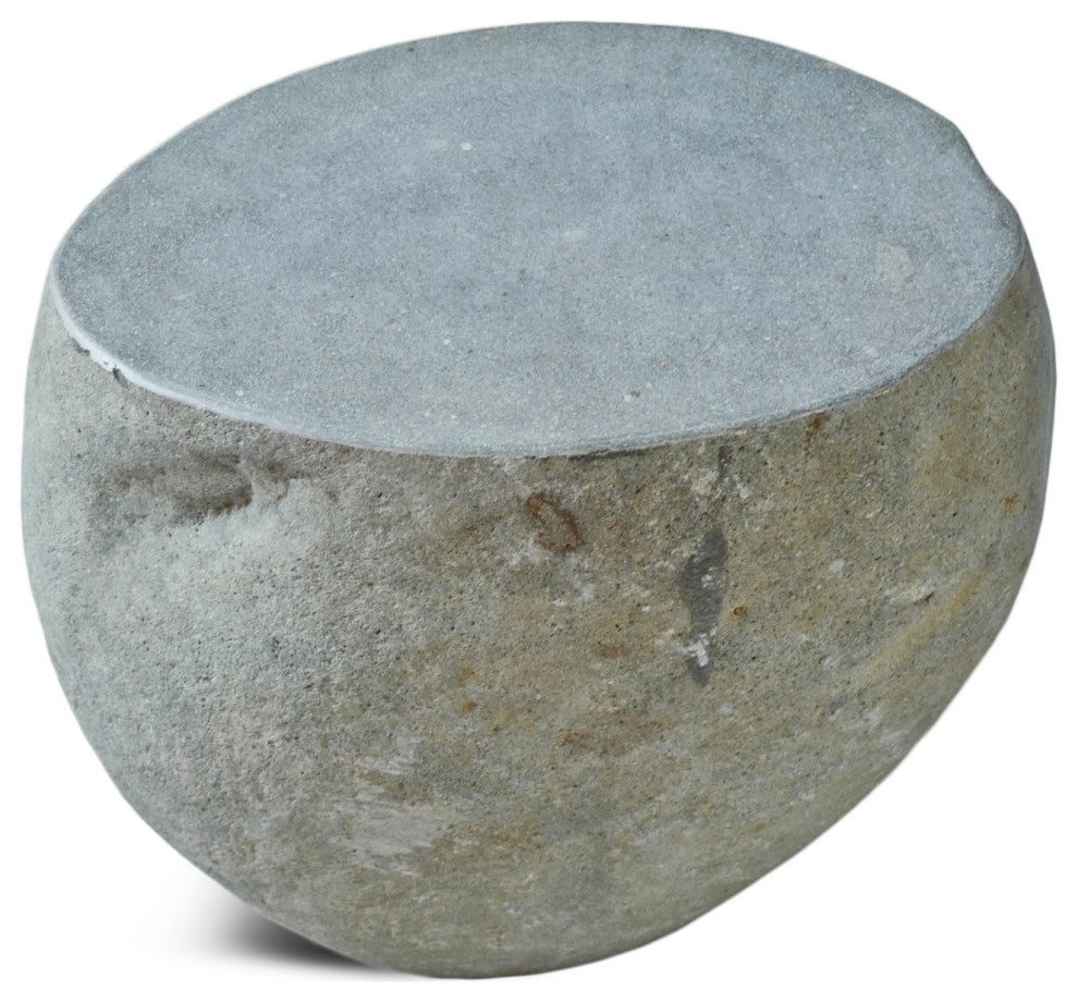Stone Boulder Stool Table 3