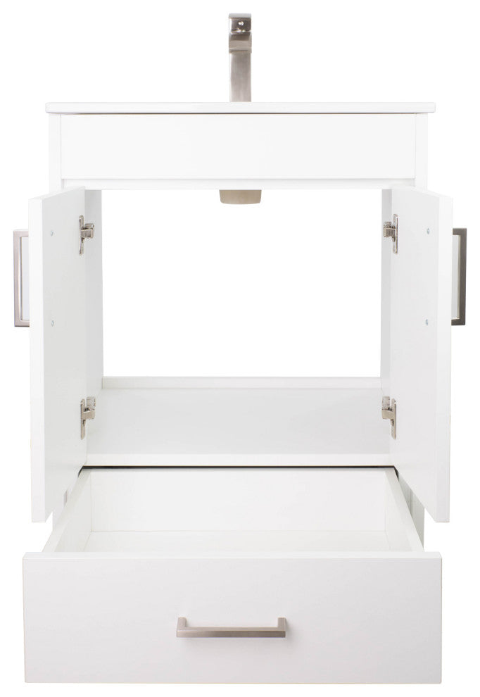 Skylar 24" Single Sink Freestanding Bathroom Vanity Set, White