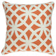 20" X 7" X 20" Transitional Orange Pillow Cover With Poly Insert