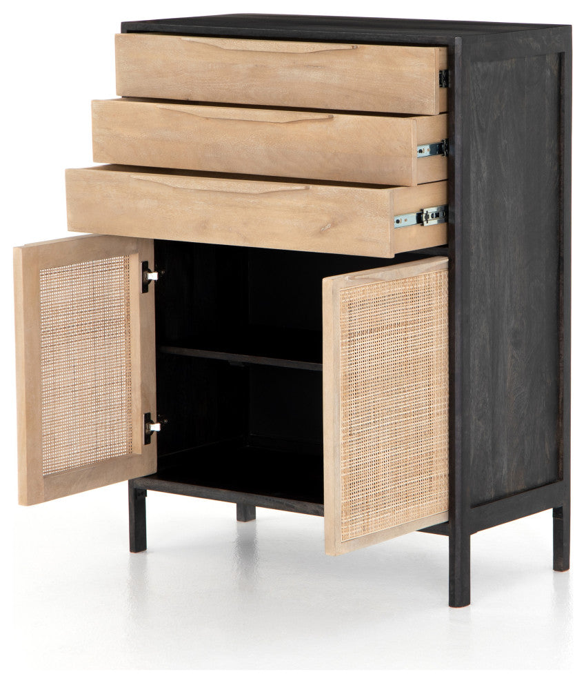 Sydney Tall Dresser, Black Wash