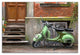 Mint Green Scooter 20x30 Canvas Wall Art