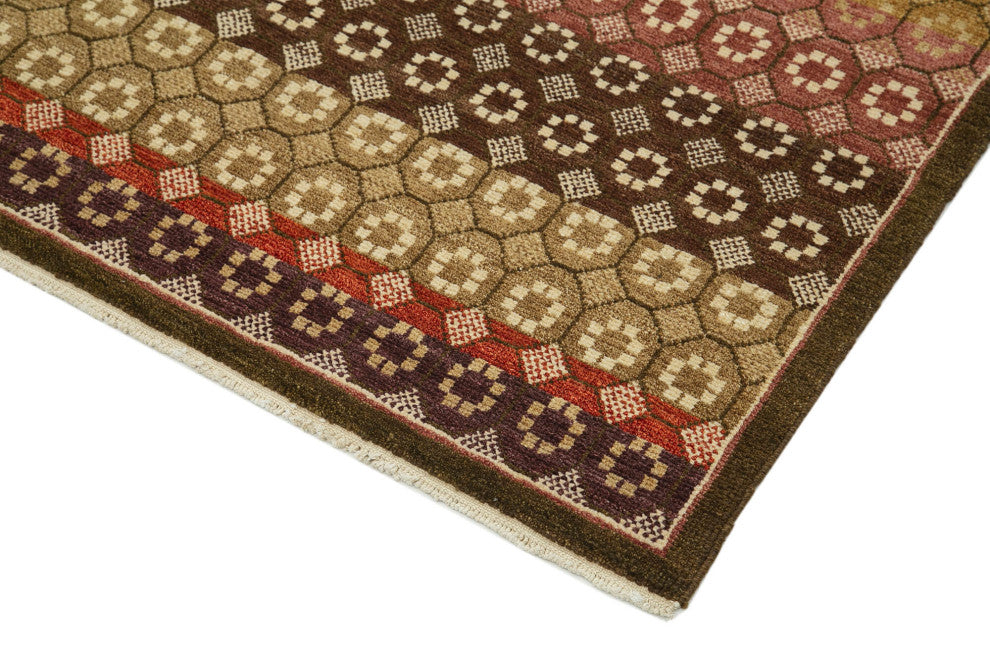 Rug N Carpet - Handwoven Oriental 8' 0" x 9' 11" Decorative Oushak Area Rug