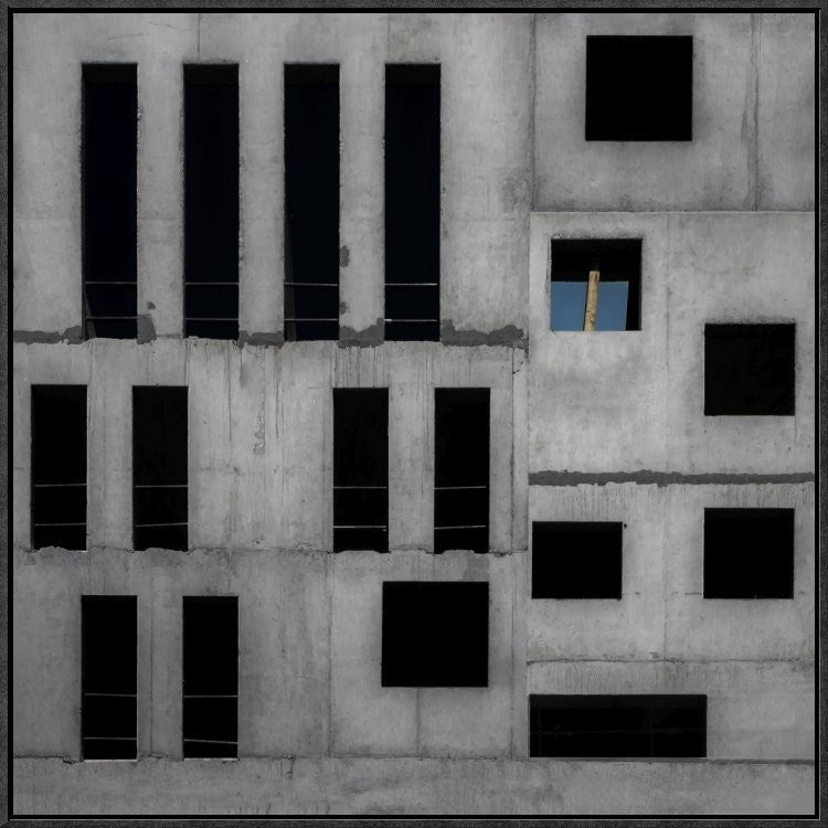 "Isolation Cell" Framed Canvas Giclee by Gilbert Claes, 25x25"