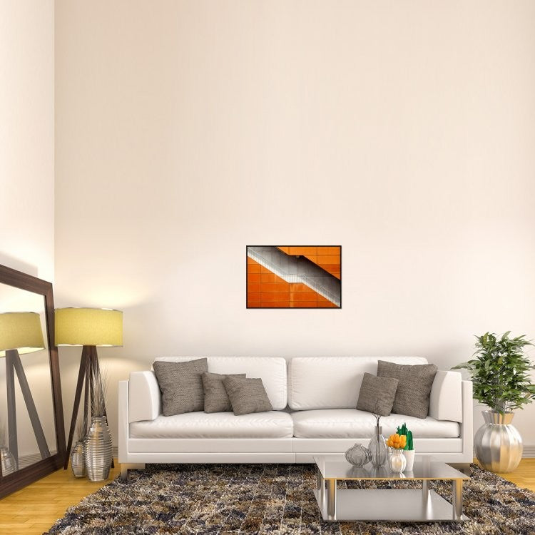 "Steel" Framed Canvas Giclee by Alida Van Zaane, 31x21"