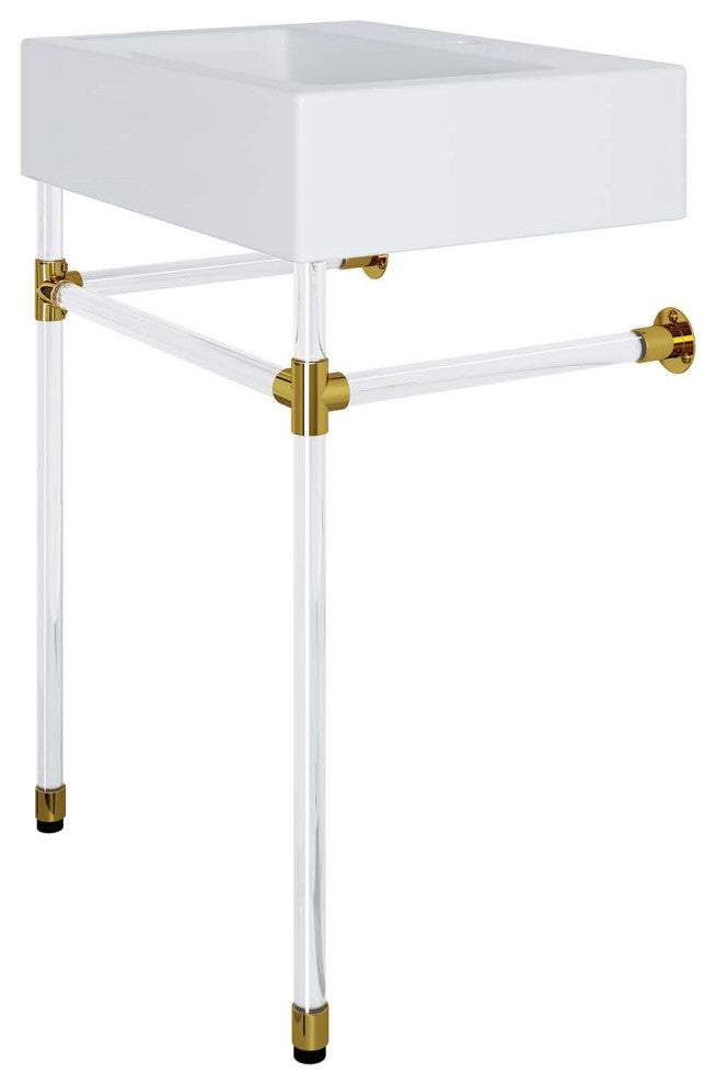 Sink Vanity Cabinet, Wall Mount, White, Ceramic, Stainless, Modern, Bathroom