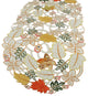 Harvest Splendor Embroidered Cutwork Fall Table Runner, 16"x34"