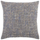 Blue Gray Metallic Nubby Textured Throw Pillow