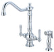 Americana Two Handle Kitchen Faucet, Polished Chrome