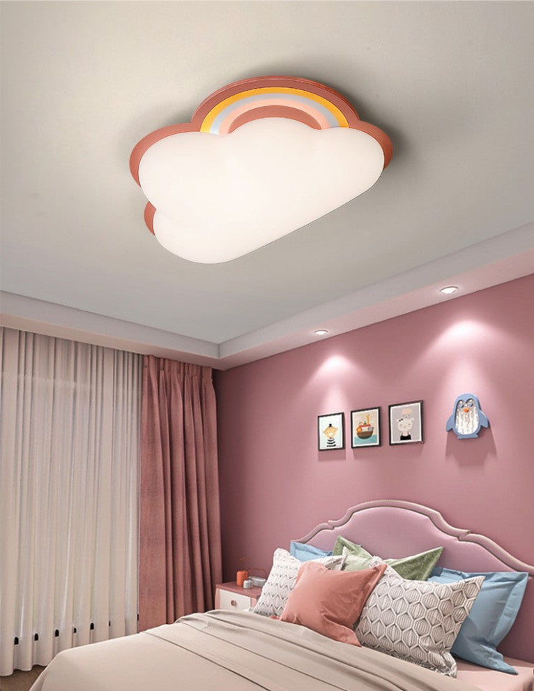 Thuin | Cloud Shaped LED Ceiling Light for kids room, Pink