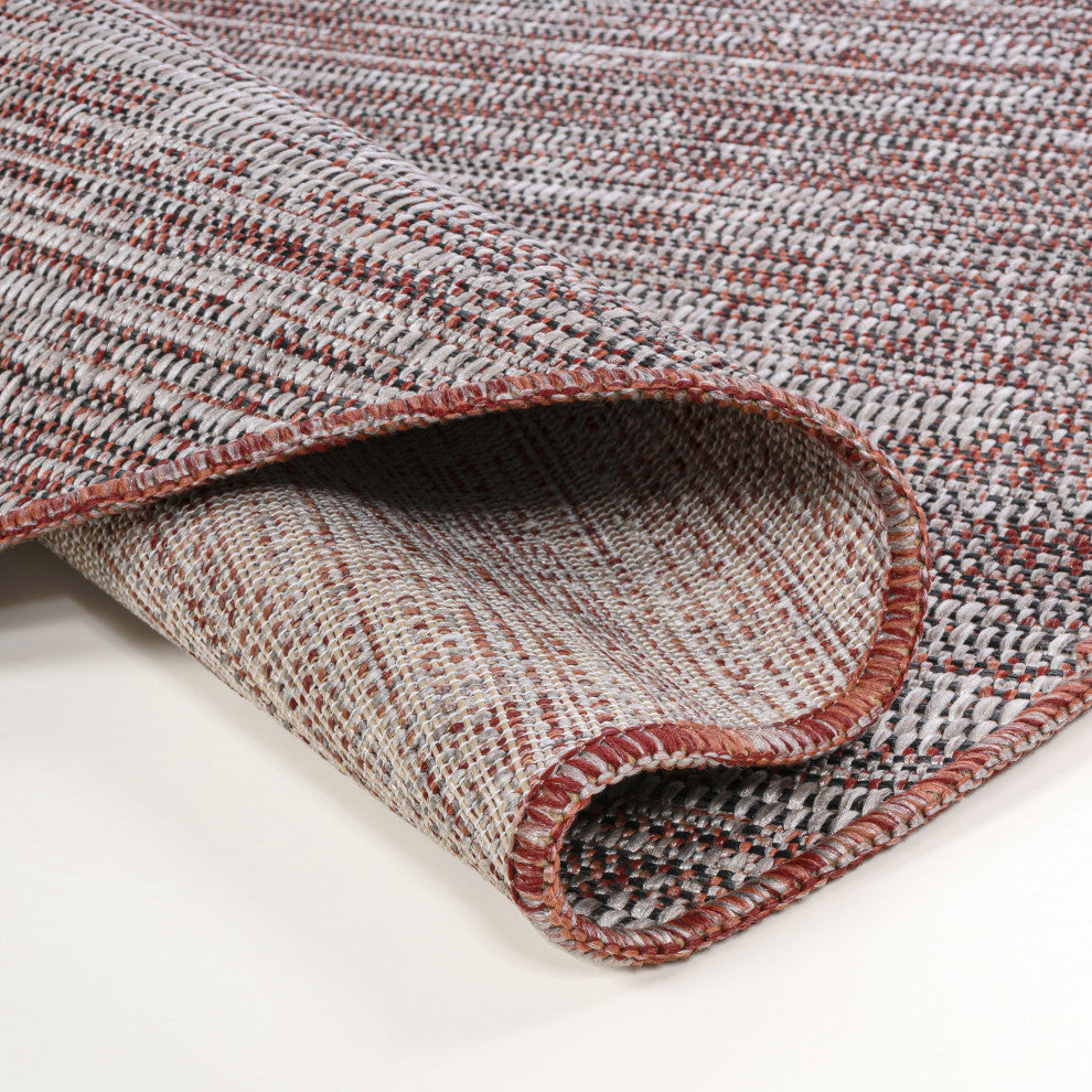 Callan Modern Rustic Abstract Indoor/Outdoor Shaped Area Rug