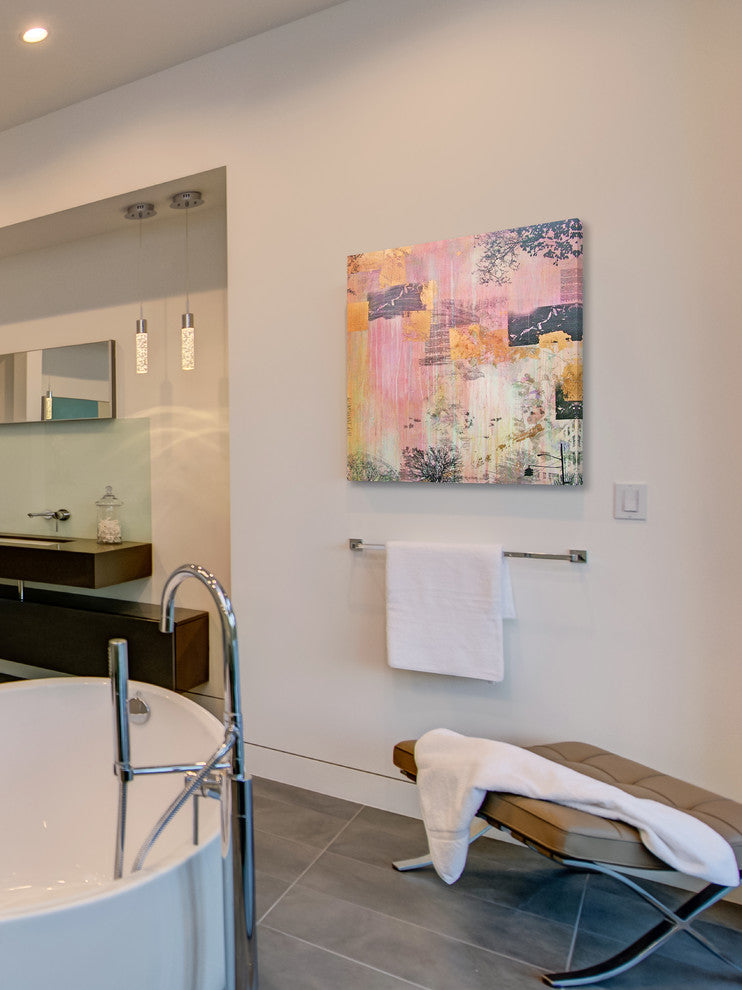 "Spring Cyclone" Painting Print on Canvas by Tracy Silva Barbosa