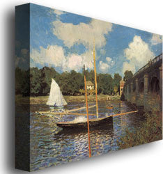 'Bridge at Argenteuil II' Canvas Art by Claude Monet