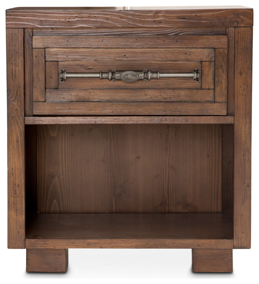 Carrollton 1-Drawer Nightstand - Rustic Ranch