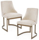 Madison Park Dining Chairs Transitional Modern Side Chairs, Set of 2, Cream, Dining Chair