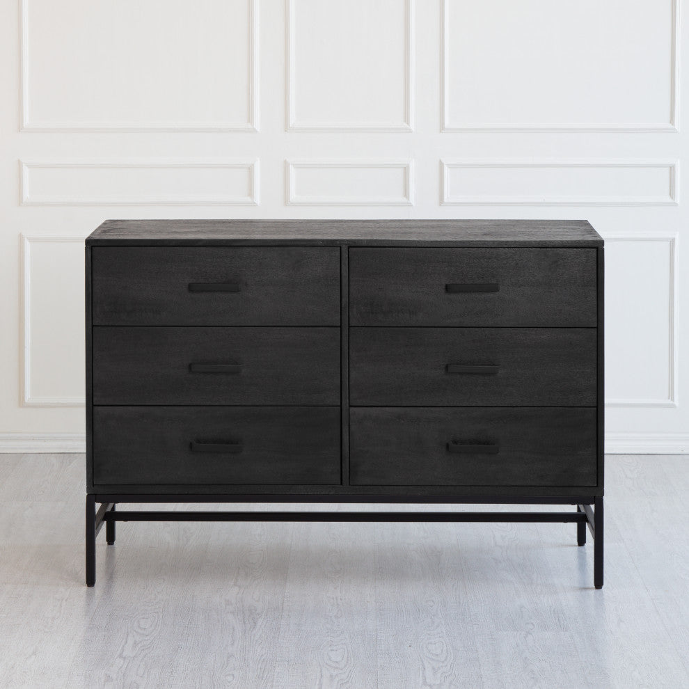 Leah Chest of Drawers, Black
