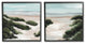 Tall Grass Sand Dunes Soft Wave Beach Landscape,2pc, each 24 x 24