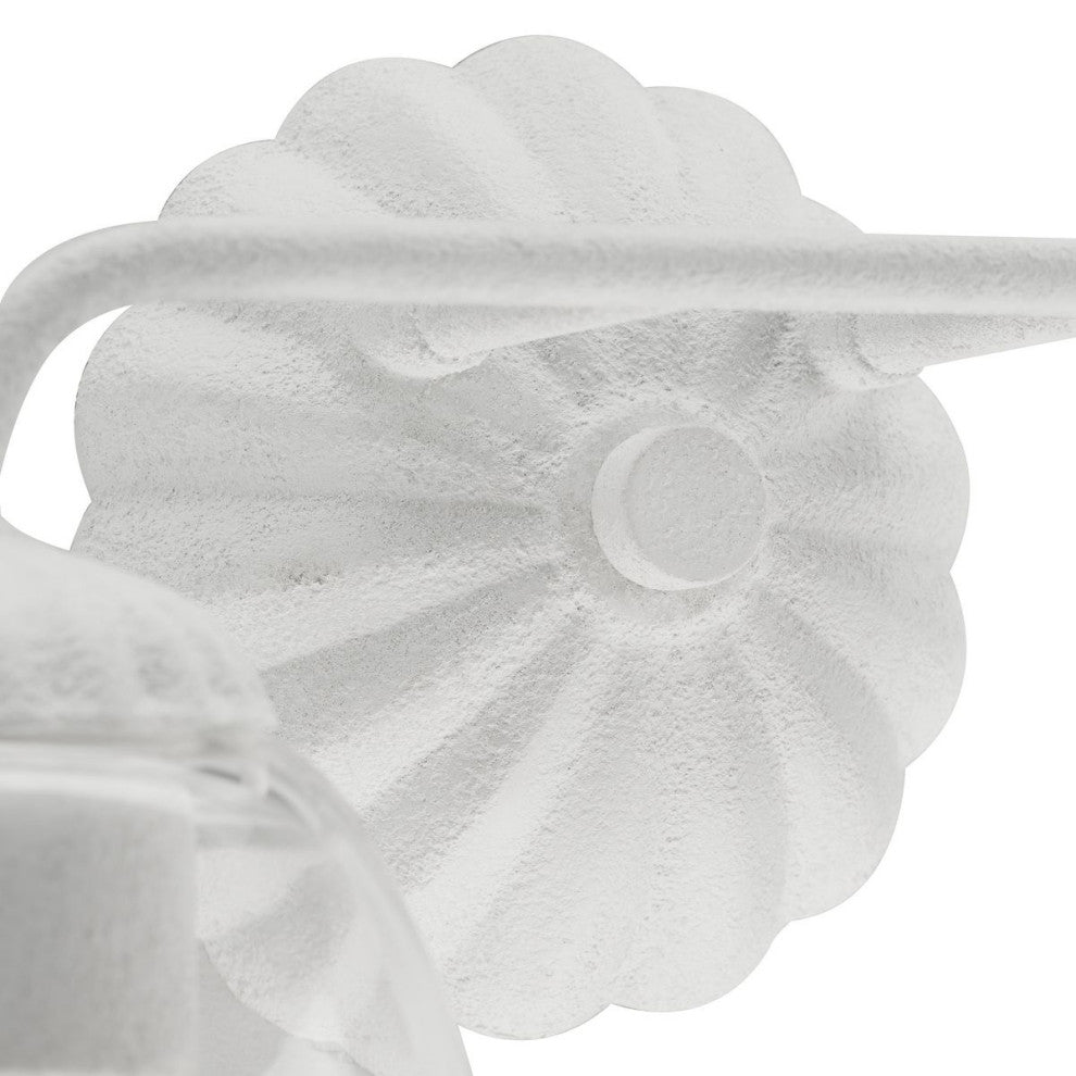 Quillan Collection Transitional Bath and Vanity Light, White Plaster