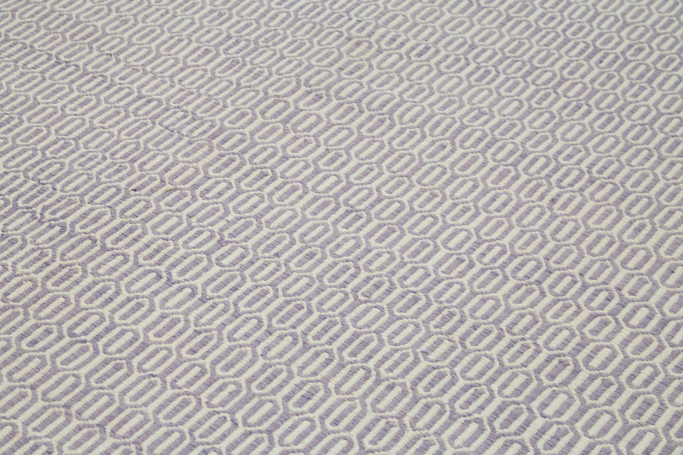 Rug N Carpet - Handmade Modern Design 10' 0'' x 14' 0'' Wool Unique Kilim Rug
