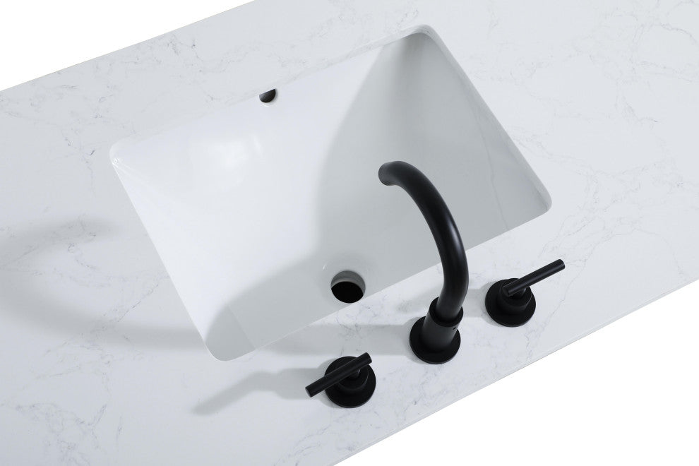 Home Living 32" Single Bathroom Vanity, Honey Brown