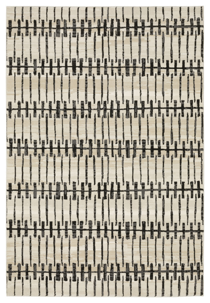 Oriental Weavers Raylan RAY11 Geometric Rug, Ivory, 7'10"x10'10"