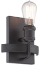 Nuvo 1-Light Incandescent Paxton Vanity and Wall Light Fixture, Aged Bronze