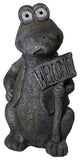 19" Welcoming Crocodile Indoor Outdoor Statue
